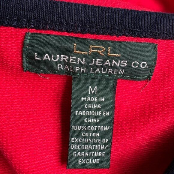 Ralph Lauren NEW Dropped Waist Dress Bistro Red with Navy Trim and Belt   Med - Picture 7 of 10